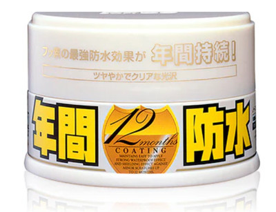 [US] SOFT99 Fusso Coat 12 Months Wax Solid Car Waterproof LIGHT COLOR (200g) NEW