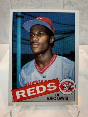 1985 Topps- Eric Davis #627 RC- Cincinnati Reds- EX