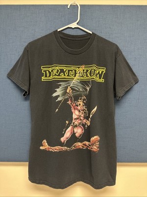 Deathrow German Thrash Band Shirt Size Medium RagingSteel Noise Records (Rare)