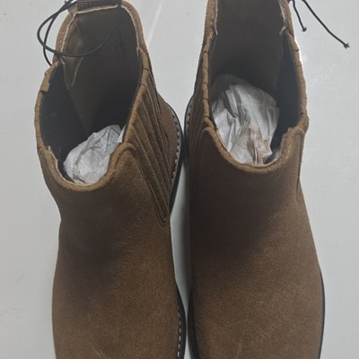 Cliffs by White Mountain Brown Suede Chelsea Boots Pull On  display picture 2
