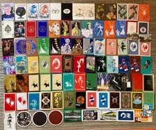 Lot~90 Vintage Single Swap Playing Cards~Art Deco~Victorian~Women~Flapper~Dogs+