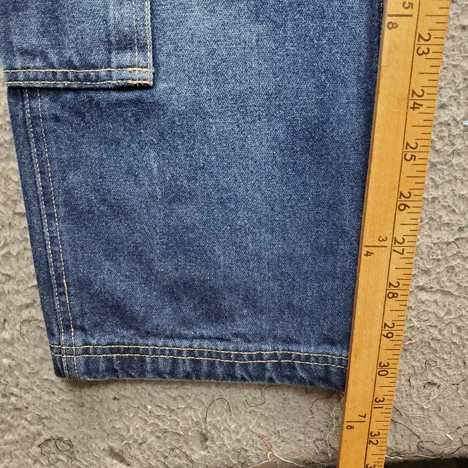 Tommy джинсы комбинезон женщин L синий джинсовой ткани цельный регулируемый ремень прямой ноги - Изображение 3 из 4