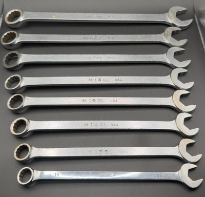 Mac Tools 8Pc Metric Combination Wrench Set 12-19MM 12Pt M CL USA