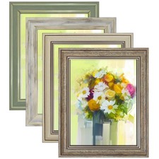 8x10 Picture Frame Set of 4, Rustic Farmhouse Picture Frames for Table or Wal...