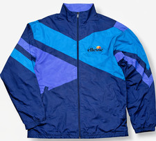 Ellesse Vintage Colourblock Windbreaker Jacket L Mens Retro 90s Shell Coat
