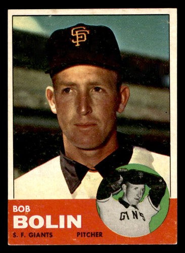 1963 Topps #106 Bob Bolin San Francisco Giants | eBay
