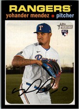 2020 Topps Heritage #650 Yohander Mendez RC 