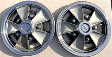1967 68 69 Chevrolet Mag Style Hubcaps Wheel Cover Pair 14 Camaro Chevelle B