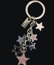 New Coach star dangle keychain