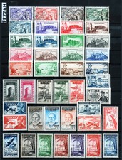 FEZZAN / 1946 - 1950 / 42 TIMBRES NEUFS et (o) / DONT TAXE ET POSTE AÉRIENNE