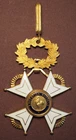 Important civil decoration SOCIAL EDUCATION - gilded bronze and enamelled - VGC