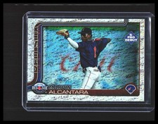 2025 Marvin Alcantara Rookie Card Topps Pro Debut #PD-23 Sparkle Foil /175
