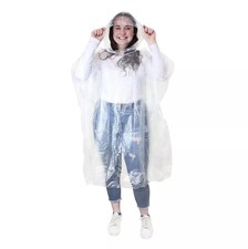 5 Disposable Emergency Raincoat Waterproof Poncho Rain Festivals Camping Hiking