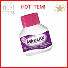 MiraLAX Laxative Powder, Gentle Constipation Relief for Adults, Stool Softener w