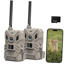 4G Cellular Trail Camera,36MP Hunting Camera with No Glow 940nm IR Led Night 