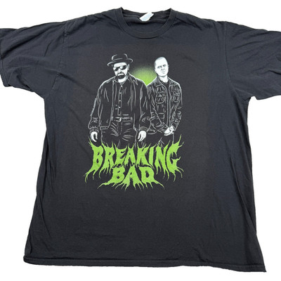Breaking Bad T Shirt Mens XL Black Ring Spun Fan Favorite Logo Netflix