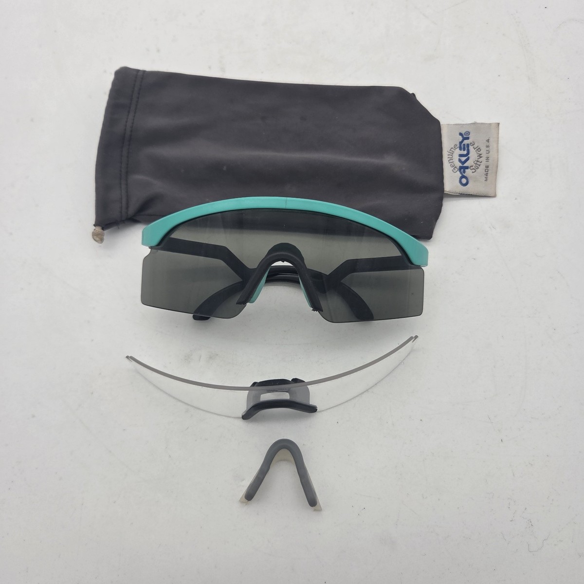 Vintage Original 80s 90s Oakley Razor Blades Sunglasses W/ Extra