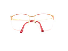Tura Eyeglasses, Frames Only, Mod-414 MAG JGP Gold/Red, 59-14-143, Metal, Japan