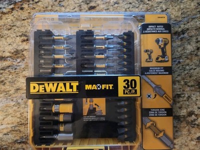 DeWalt MAXFIT 30-Piece SCREWDRIVING BIT SET Impact Rated, Torsion Zone DWAMF30