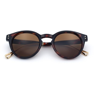 SA106 Round P3 Sunglasses Keyhole Bridge Metal Arms Classic Retro UV400
