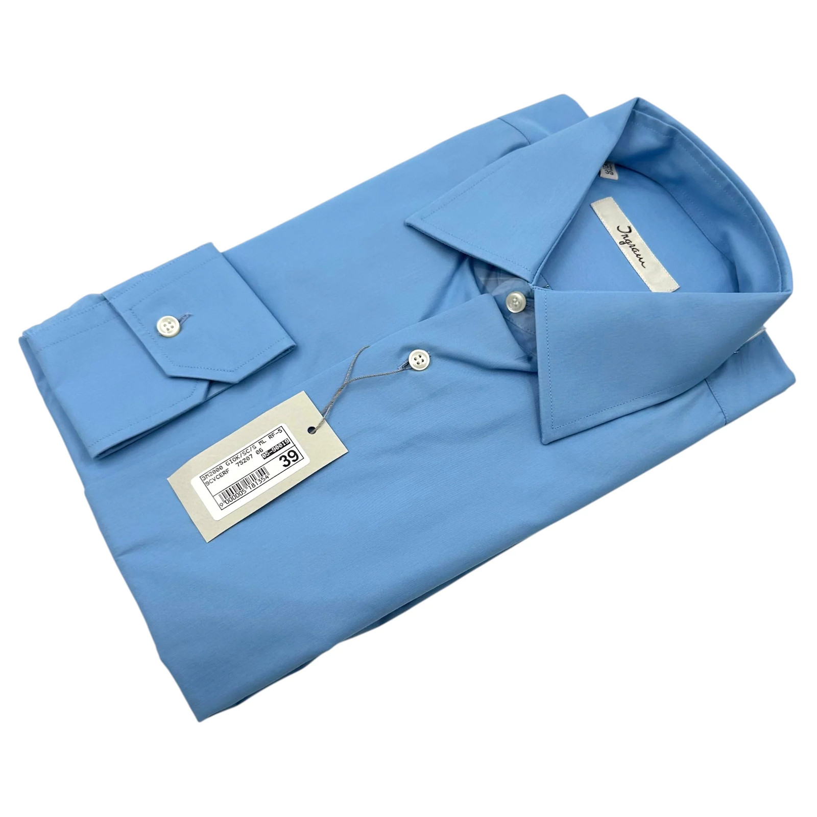 Camicia vintage Ingram anni '90 da uomo a maniche lunghe blu fiordaliso, tagl...