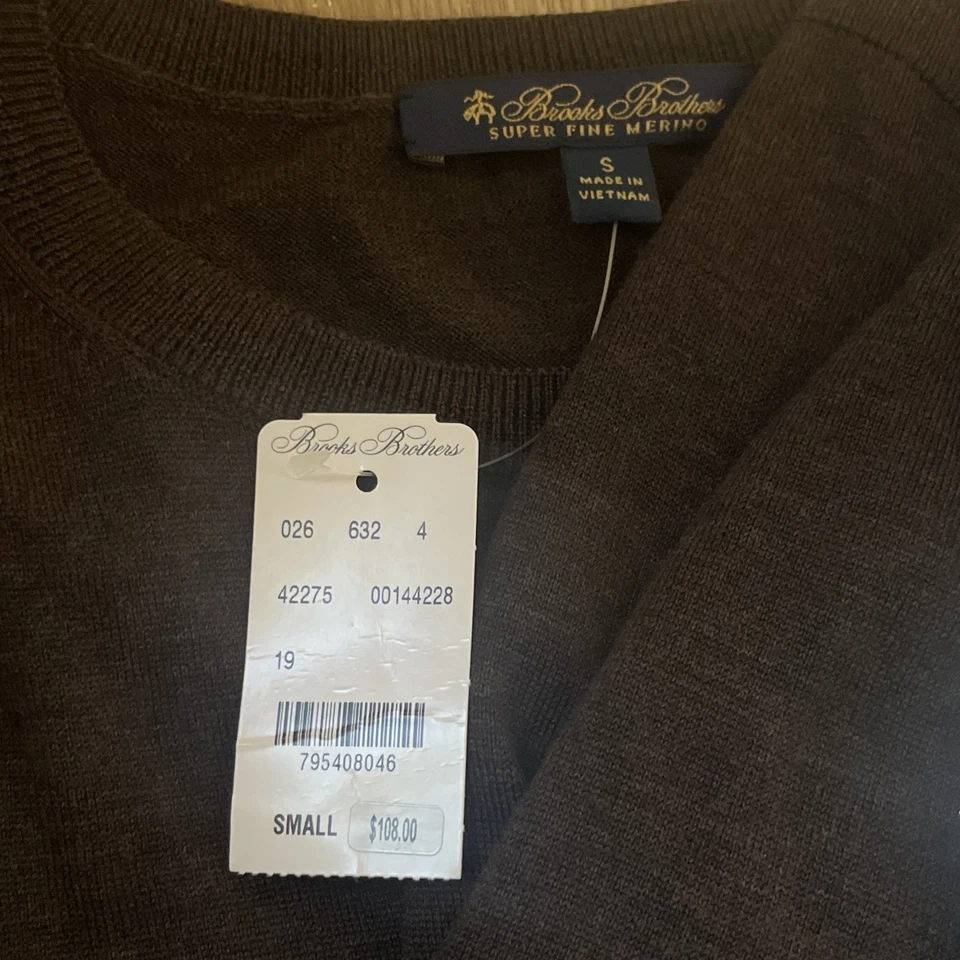 Conjunto de 2 blusas y suéteres marrones para mujer pequeños Brooks Broothers Foto 2 de 4