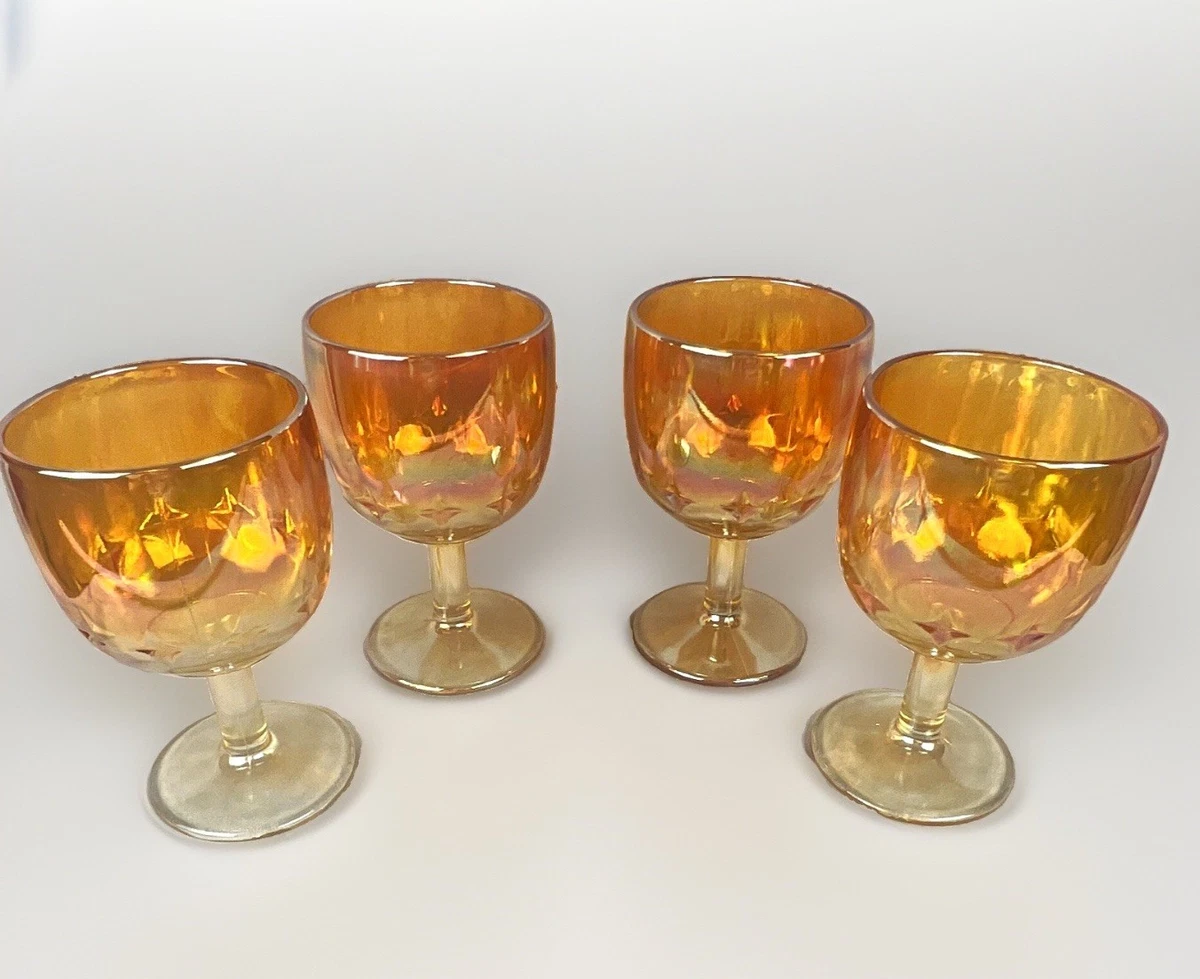 25+ Indiana Glass Carnival Goblet In 40s 50s 60s Glassware for