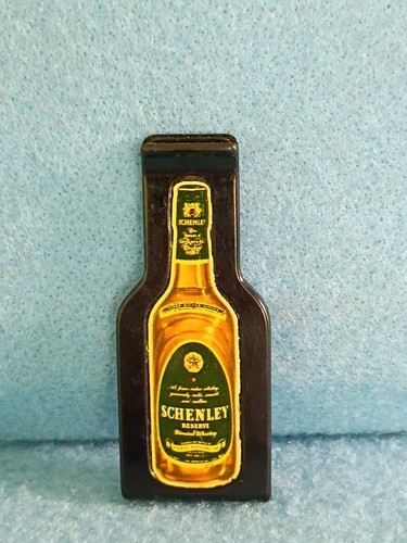 VINTAGE SCHENLEY RESERVE 86 PROOF BLENDED WHISKEY PLASTIC MONEY CLIP