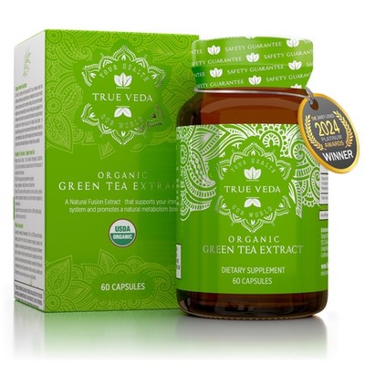 Organic Green Tea Extract Capsules EGCG 60ct