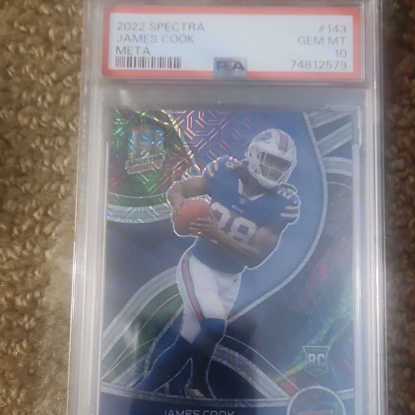 James Cook Panini Spectra #143 Meta