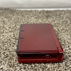 USA VERSION Nintendo 3DS Handheld System tested/working- Flame Red With Case
