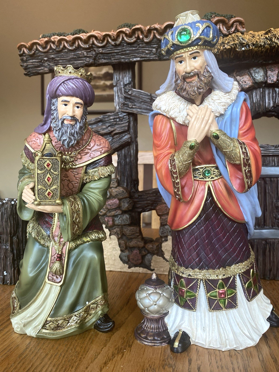 【一点物】クリスマス サンタクロース カークランド 美品！E61111 Kirkland Signature Christmas Nativity Scene Large 13 Piece Set