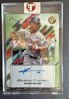 #ad 2025 Topps Pristine Autographs Kristian Campbell #PA KC Green Pristine Pulsar $55.00