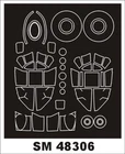 Montex SM48306 D.H. Mosquito B Mk.IV  1/48 mask