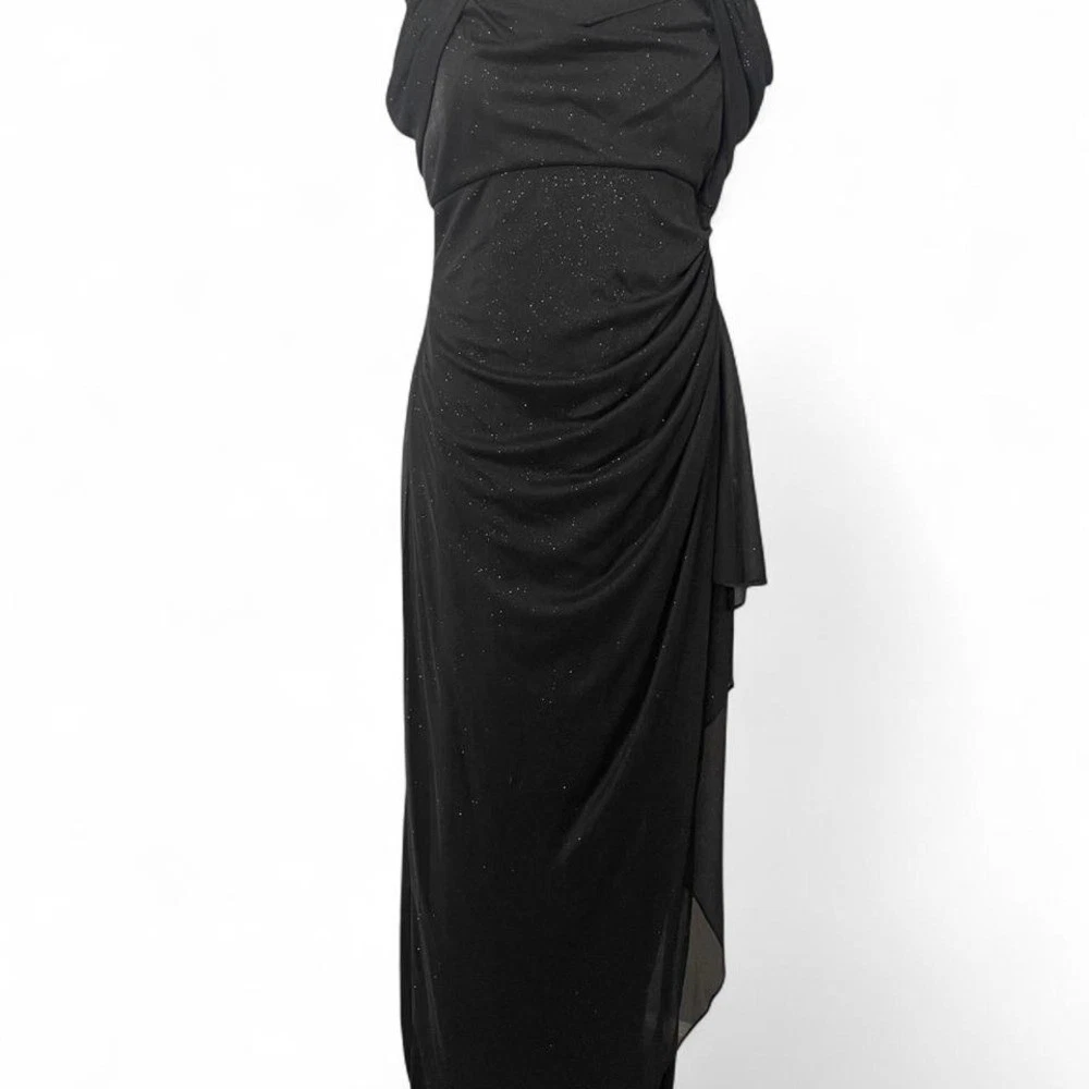 Alex Evenings Vestido Corto Fruncido Adelgazante Con Volantes