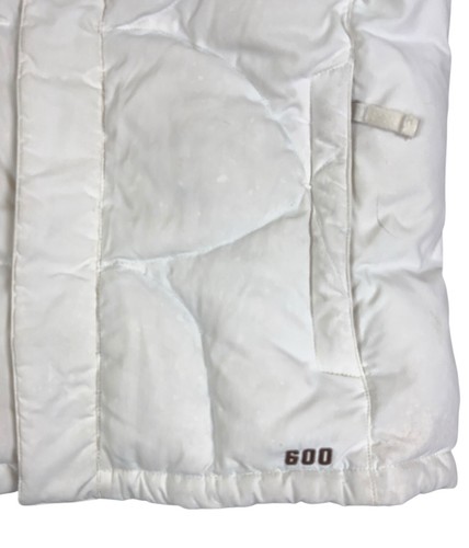 THE NORTH Face Hot Women 600 SPORT GOOSE DOWN QUILT PUFFER WHITE VEST JACKET L - Picture 3 of 18
