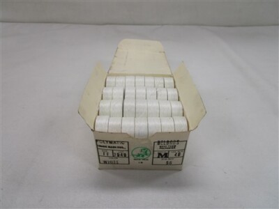 BELDING CORTICELLI THREAD COMPANY BOBBIN SET OF (56) WHITE 40 YARDS SIZE FF