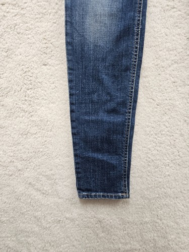 Hollister Women Jeans 27x31 Blue Cotton Blend Low Rise Straight Casual Fit Denim - 第 4/21 張圖片