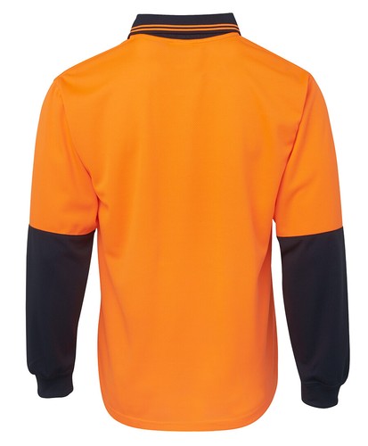 JB's wear HI VIS L/S TRAD POLO Shirt,Work, Crew,6HVPL - Picture 20 of 20