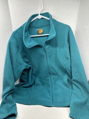 Bass Pro Shops Black Fleece Jacket Mens Size 2XL Full Zip Coat Long Sleeve  EUC