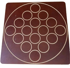 1993 QUARTO GIGAMIC MENSA STRATEGY BOARD GAME PART, WOOD BOARD ONLY, VINTAGE
