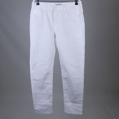 BLUE FIRE CO Jeans Hose NANCY Slim Mid Waist Weiß Gr. 38 W27 L27