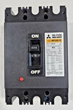 MITSUBISHI NF 100-S CIRCUIT BREAKER 40AMP 20KA 600V 3POLE