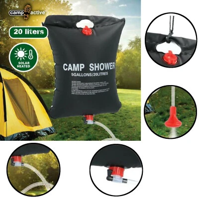 CAMP ACTIVE Solar Camping Dusche Solardusche Gartendusche Campingdusche Reise Outdoor 20 L