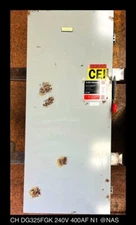 Cutler-Hammer DG325FGK Fusible Safety Switch 400A, 240V w/Neutral Kit - USED