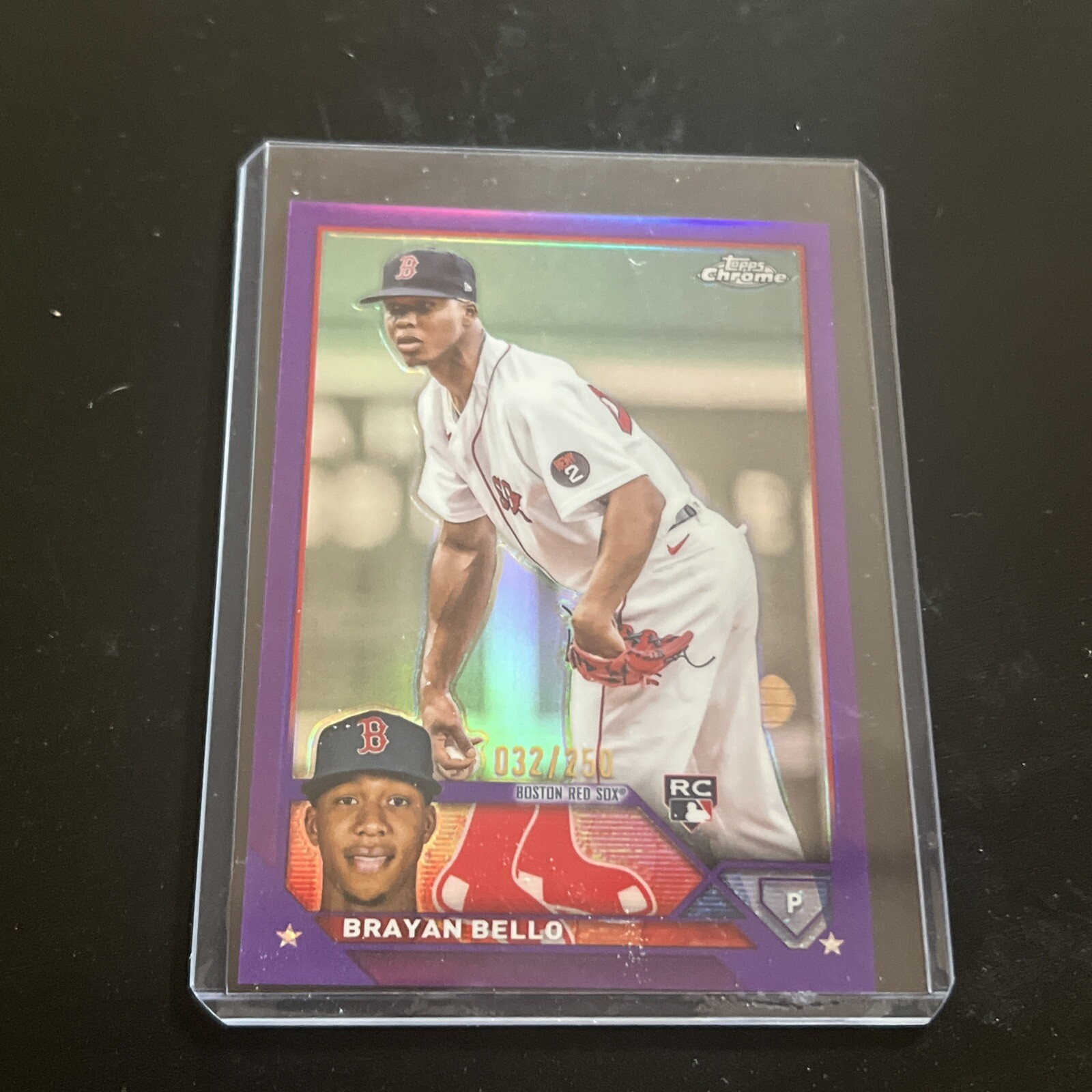 BRAYAN BELLO 2023 TOPPS CHROME /250 Red Sox Rookie #57 Purple Refractor