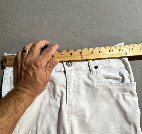 Levi’s 511 Denim Jean Shorts Boys 14 White Pocketed Belted Zip Kids. - Picture 9 of 13