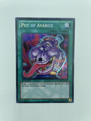 Yugioh Pot of Avarice LCJW-EN290 Secret Rare 1st Edition NM/M Near Mint o Better Yugioh Pot of Avarice LCJW-EN290 Secret Rare 1st Edition NM/M Near Mint o Better