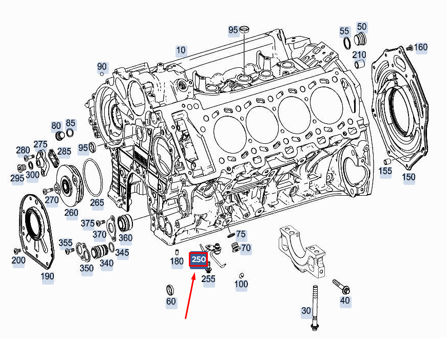 Buse de pulvérisation d'huile moteur neuve pour MERCEDES-BENZ E W213 A1771800143