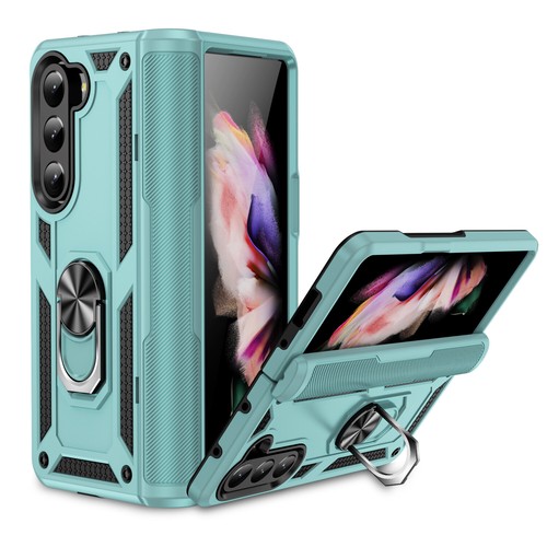Heavy Duty Shockproof Case For Samsung Galaxy Z Fold 6/5/4/3 Metal Ring Stand - Picture 17 of 88